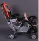 Otroški voziček Bambinoworld Exclusive Tandem rjav - voziček za otroke z majhno starostno razliko